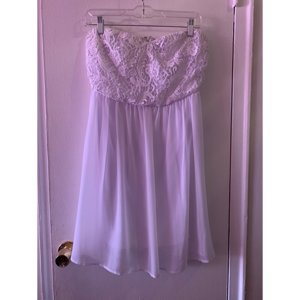 White Tube Top Dress
